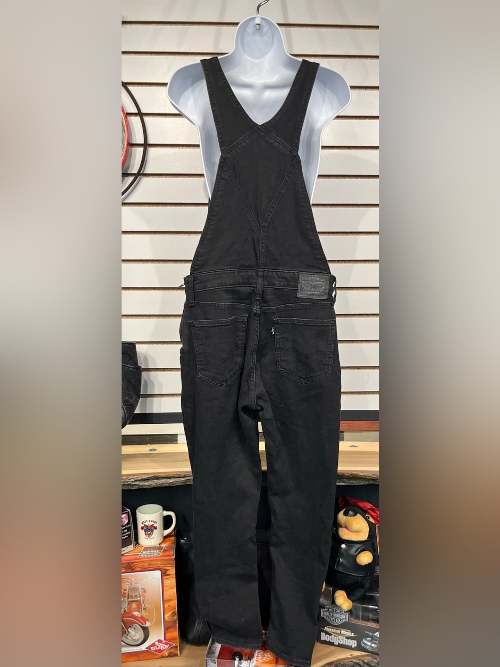 Levi’s black denim overalls size 30 - Picture 5 of 9